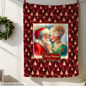 Perfekte Weihnachtsblanket Mr. & Mrs. Claus Holida Fleecedecke