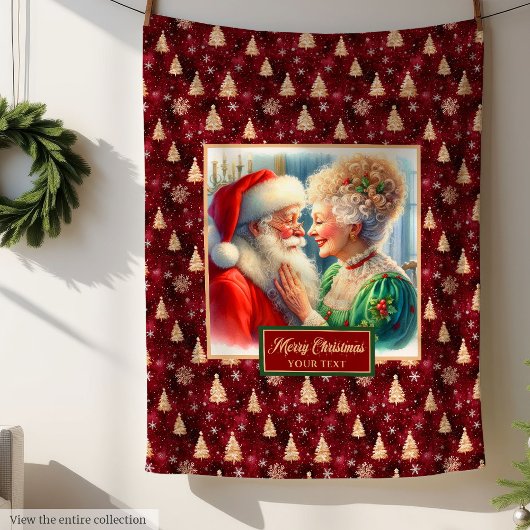 Perfekte Weihnachtsblanket Mr. & Mrs. Claus Holida Fleecedecke