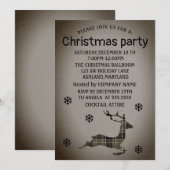 Perfekte, wunderschöne Weihnachtsfeier Einladung (Vorne/Hinten)