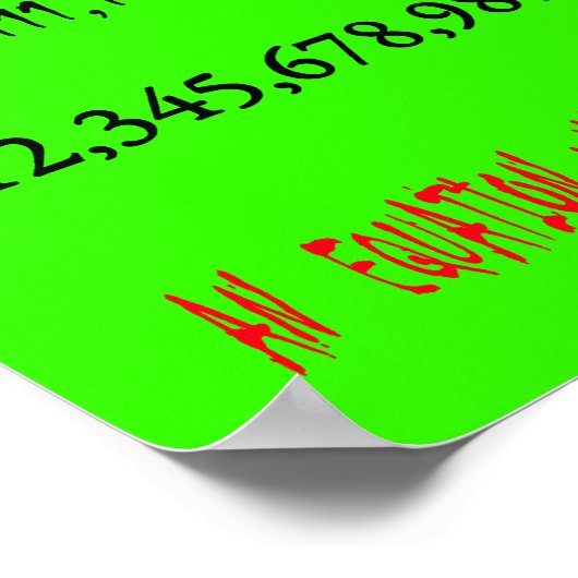 Perfekte Zahlen Poster (Ecke)