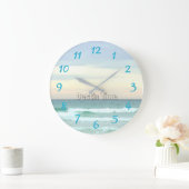 Perfekte Zeit in Destin, Florida Große Wanduhr (Zuhause)