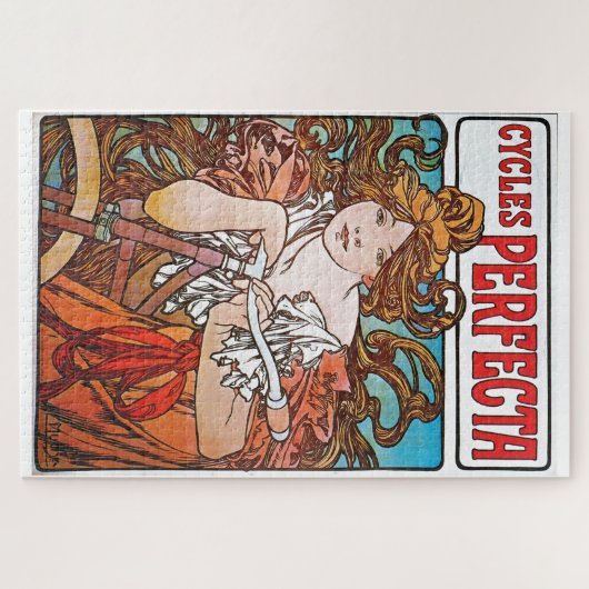 Perfekte Zyklen Alphonse Mucha Art Nouveau Puzzle (Horizontal)