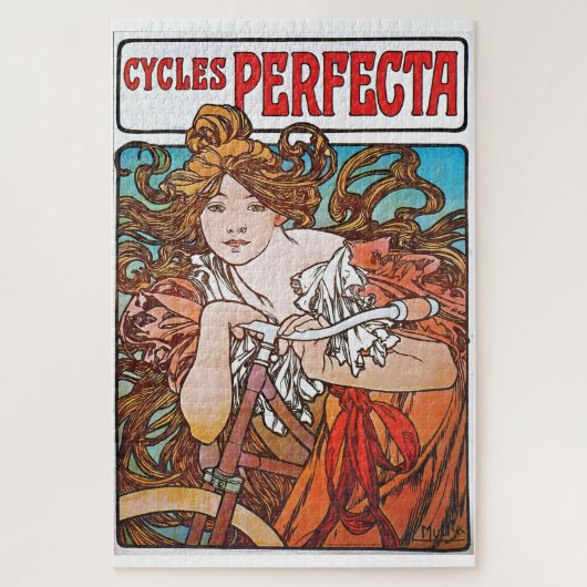 Perfekte Zyklen Alphonse Mucha Art Nouveau Puzzle (Vertikal)