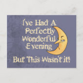 Perfekter Abend Postkarte (Vorderseite)