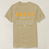 Perfekter Baker Definition Funny Baking Sprichwort T-Shirt (Design vorne)
