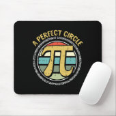 Perfekter Circle Pi Day Retro Math Symbol Nummer Mousepad (Mit Mouse)