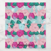 Perfekter, Cool rosa Geschmack Weinetikett (Einzelnes Label)