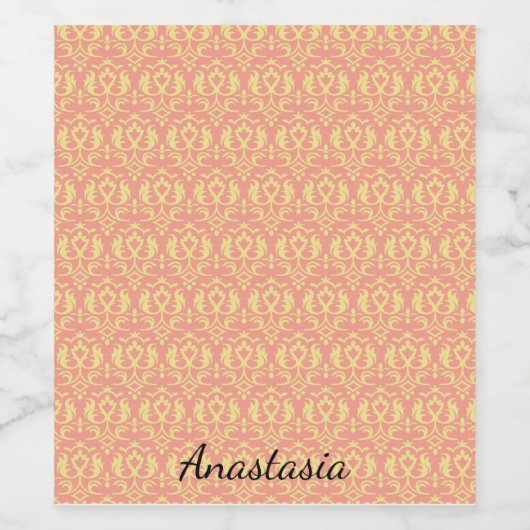 Perfekter, Cooler Musterrahmen Weinetikett (Einzelnes Label)