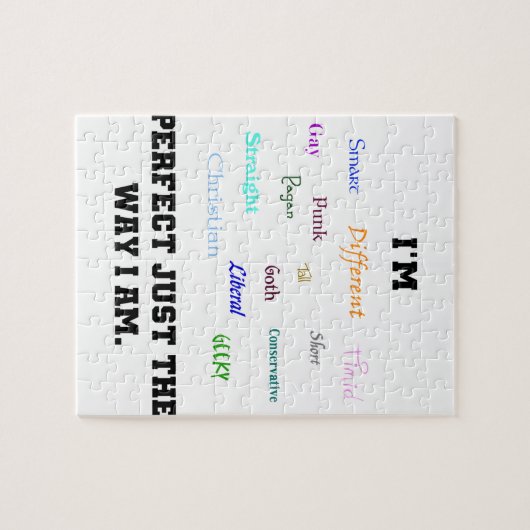 Perfekter Diversityhomosexueller Geek-heidnische Puzzle (Horizontal)