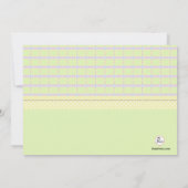 Perfekter Dreierkartentext Einladung (Rückseite)