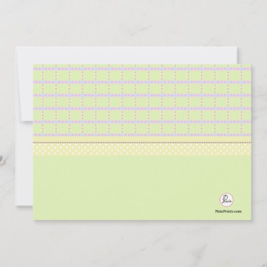 Perfekter Dreierkartentext Einladung (Rückseite)