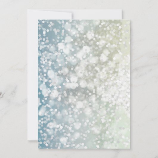 Perfekter, eleganter, Funkelnd Weihnachtsladen Einladung (Rückseite)