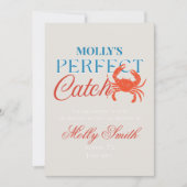 Perfekter Fang - Bridal-Design an der Küste Einladung (Vorderseite)