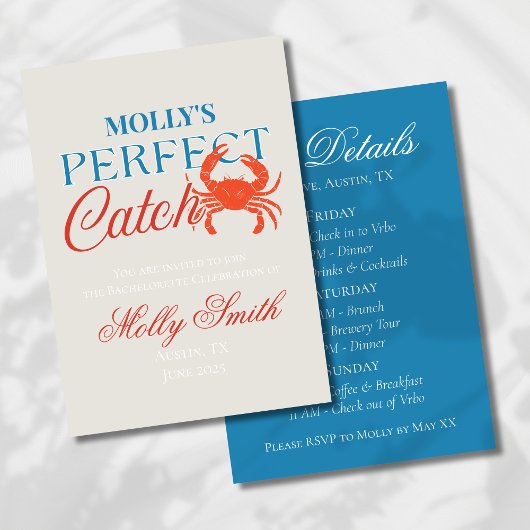 Perfekter Fang - Bridal-Design an der Küste Einladung