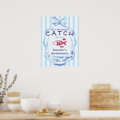 Perfekter Fang Strand Angeln Junggesellinnenabschi Poster (Küche)