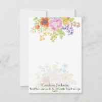 Perfekter Frieden Aquarellblumen personalisiert