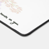 Perfekter Frieden Blumenschrift Schreibtischunterlage (Ecke)