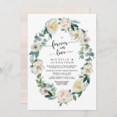 Perfekter Frühlingsromantischer Hochzeitstag Einladung (Vorne/Hinten)