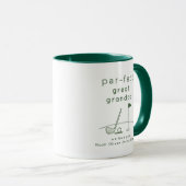 Perfekter Großvater-Golf-Mug Tasse (VorderseiteRechts)