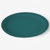 Perfekter grüner Papier-Teller Pappteller (Schrägansicht)