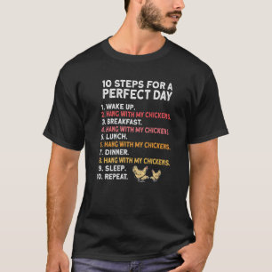 Perfekter Hühner Tag Bauer Hahn Henne Huhn T-Shirt