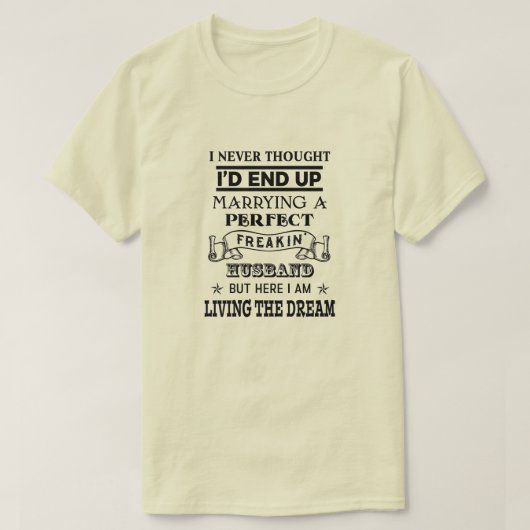 Perfekter Husband - Basic-T - Shirt (Design vorne)