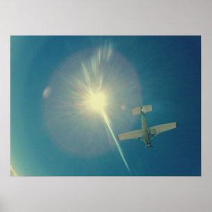 perfekter kleiner Flugzeugpilot des Fotos Poster