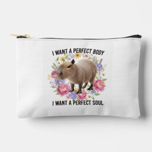 Perfekter Körper Perfekte Seele Süße Capybara Ment Zubehörtasche