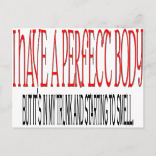 Perfekter Körper Postkarte