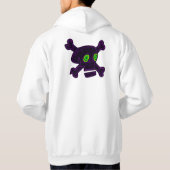 Perfekter lila Schädel Hoodie (Rückseite)