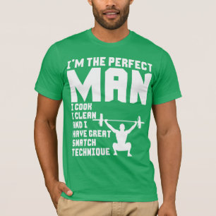 Perfekter Mann - Funny Weightlift Gym T-Shirt