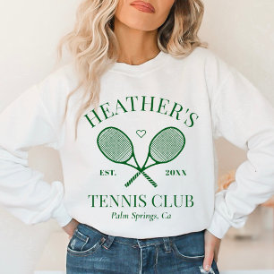 Perfekter Match Last Swing Tennis Club Junggeselli Sweatshirt