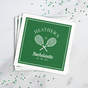 Perfekter Match Letzter Swing Tennis Junggesellinn Serviette