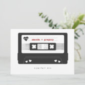 Perfekter Mix - Mix-Tape-Save the Date-Karte Save The Date (Stehend Vorderseite)