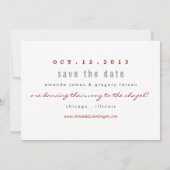 Perfekter Mix - Mix-Tape-Save the Date-Karte Save The Date (Rückseite)