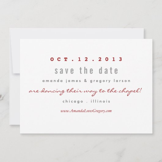 Perfekter Mix - Mix-Tape-Save the Date-Karte Save The Date (Rückseite)