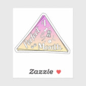 Perfekter Monatsaufkleber - April Aufkleber (Blatt)