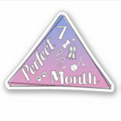 Perfekter Monatsaufkleber - Juli Aufkleber (Vorderseite)