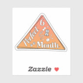 Perfekter Monatsaufkleber - Juni Aufkleber (Blatt)