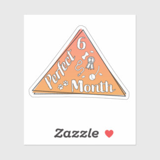 Perfekter Monatsaufkleber - Juni Aufkleber