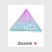 Perfekter Monatsaufkleber - Mai Aufkleber (Blatt)