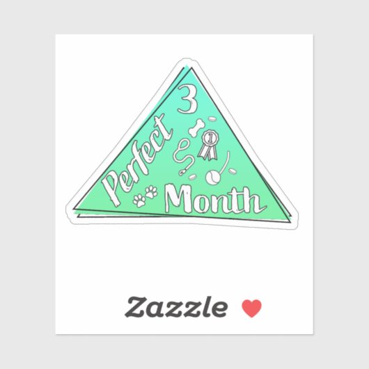 Perfekter Monatsaufkleber - März Aufkleber (Blatt)