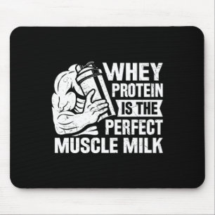 Perfekter Muskel Milk Funny Protein Lover Zitat Kö Mousepad
