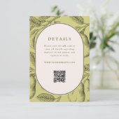 Perfekter Pair Brautparty QR Code Begleitkarte (Stehend Vorderseite)