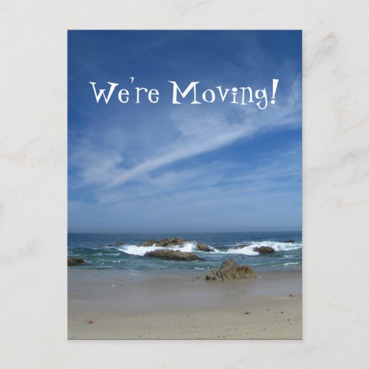 Perfekter Pazifik; Adressenwechsel Ankündigungspostkarte (Vorderseite)