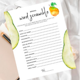 Perfekter Pear - Bridal Word Scramble Game