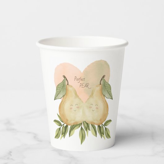 Perfekter Pear Paper Cup Pappbecher (Rückseite)