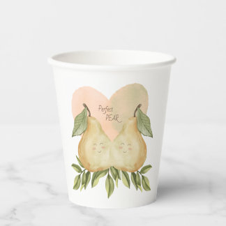 Perfekter Pear Paper Cup Pappbecher