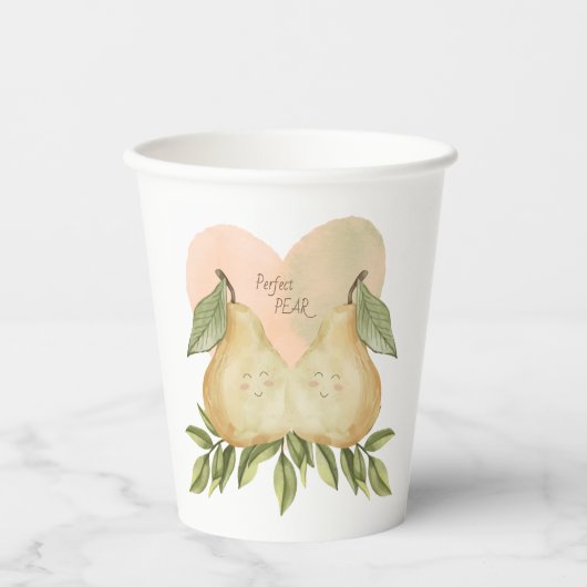 Perfekter Pear Paper Cup Pappbecher (Vorderseite)