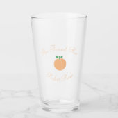 Perfekter Pfirsich-Junggesellinnenabschied Glas (Vorderseite)